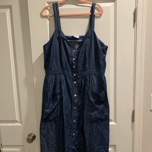 Draper James x Eloquii Denim Dress
